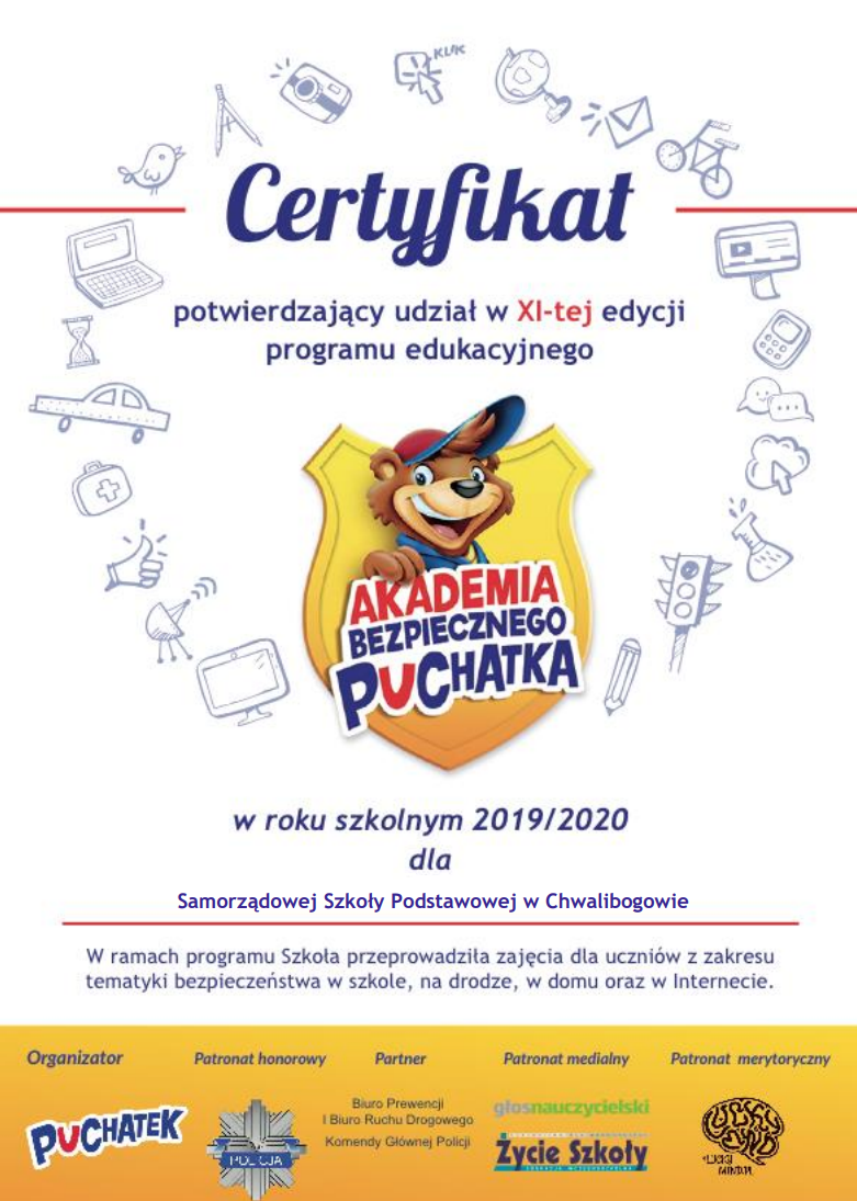 certyfikat puchatka